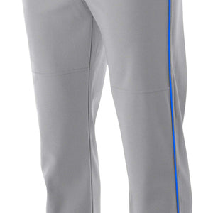 GREY/ROYAL A4 Pro-Style Open Bottom Baseball Pant