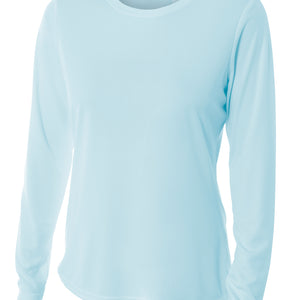 Pastel Blue A4 Long Sleeve Cooling Performance Crew