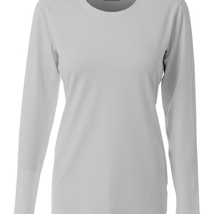 Silver A4 A4 Spike Long Sleeve Volleyball Jersey