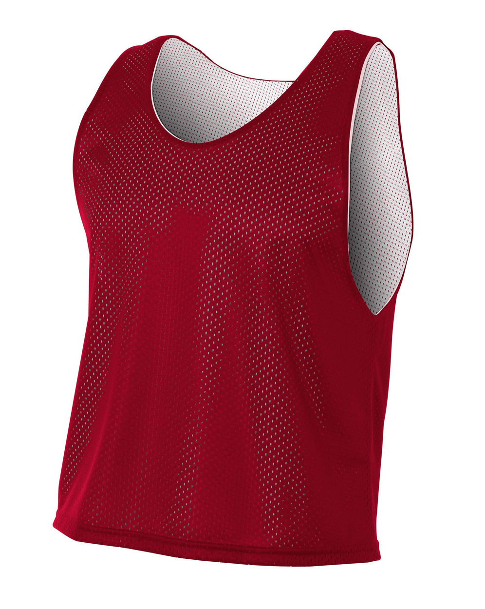 Cardinal/white A4 Lacrosse Reversible Practice Jersey