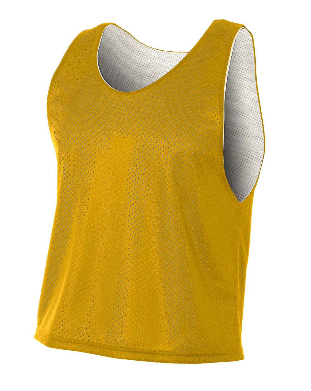 Gold/white A4 Lacrosse Reversible Practice Jersey