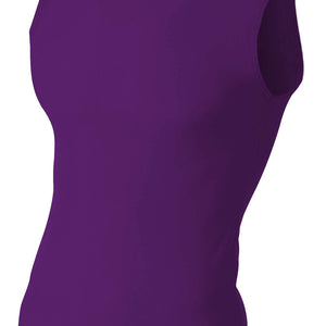 Purple A4 Compression Muscle Tee