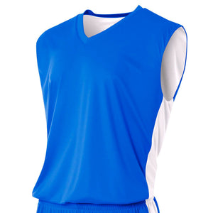 Royal/white A4 Reversible Moisture Management Muscle