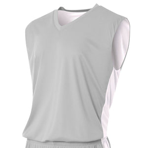 Silver/white A4 Reversible Moisture Management Muscle