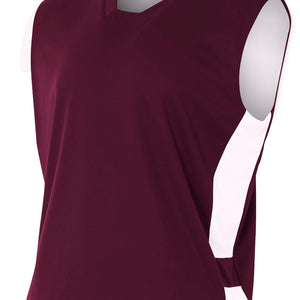 Maroon White A4 Reversible Speedway Muscle