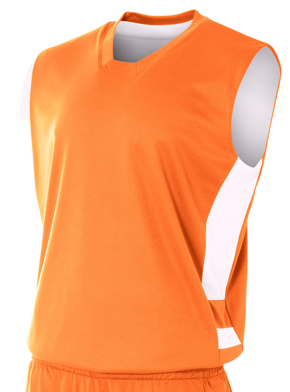 Orange/white A4 Reversible Speedway Muscle