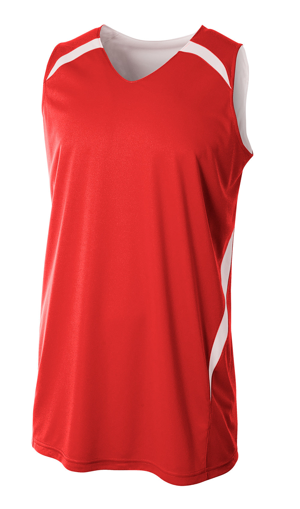 Scarlet/white A4 Double Double Jersey