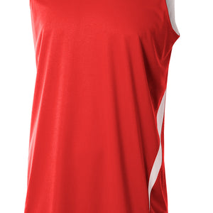 Scarlet/white A4 Double Double Jersey