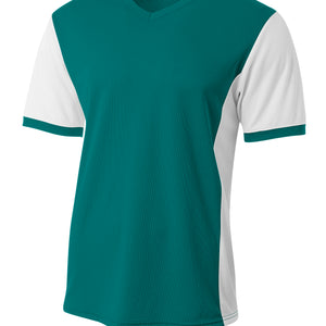 Teal White A4 A4 Premier Soccer Jersey