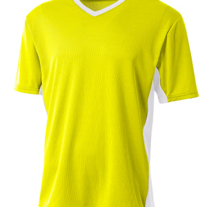 Safety Yellow White A4 A4 Liga Soccer Jersey