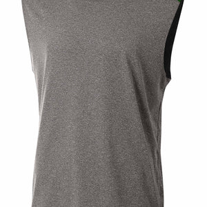 Heather/forest A4 A4 Tourney Sleeveless Hooded Tee