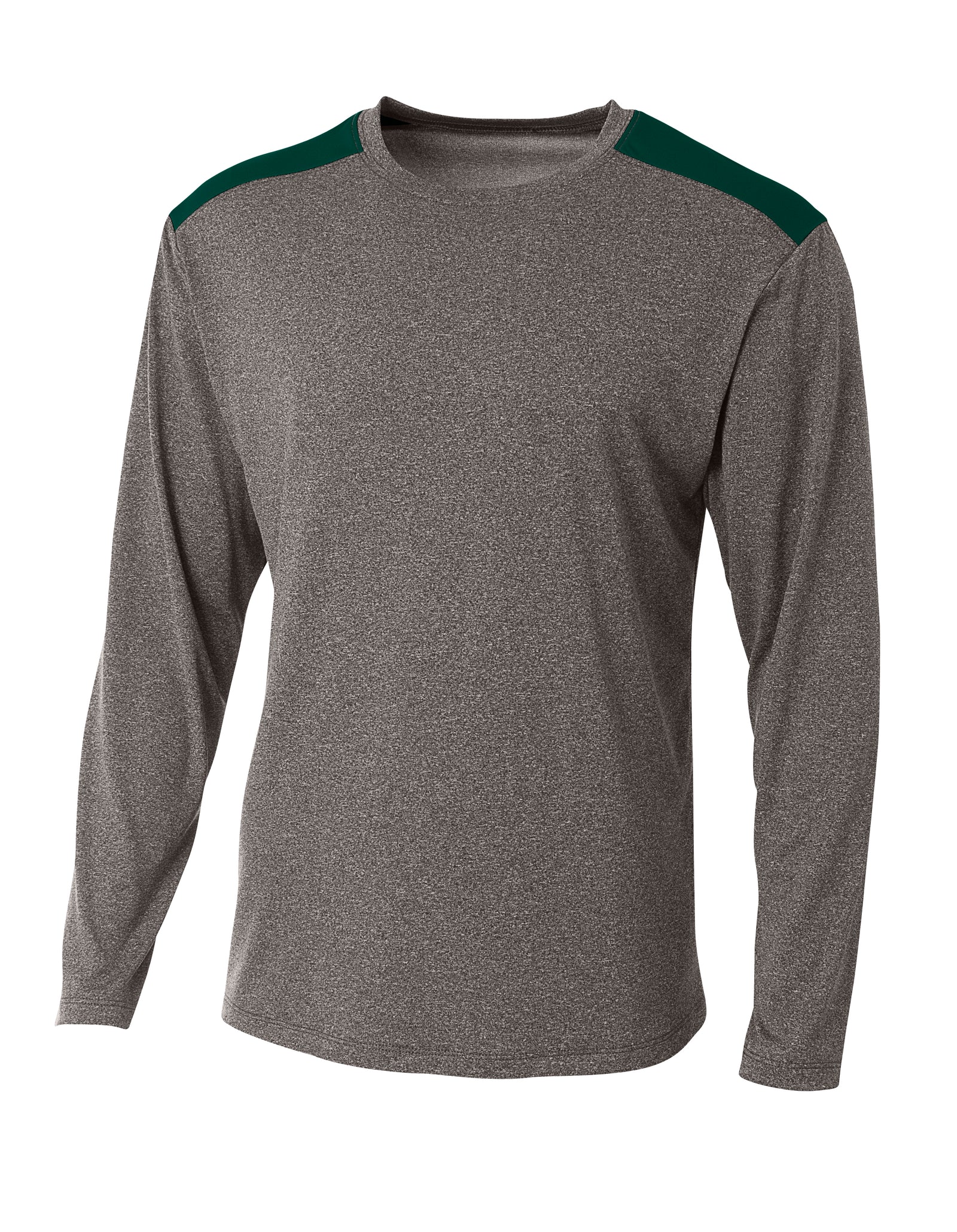 Heather/forest A4 Tourney Heather Long Sleeve Tee