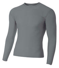 Graphite A4 Long Sleeve Compression Crew