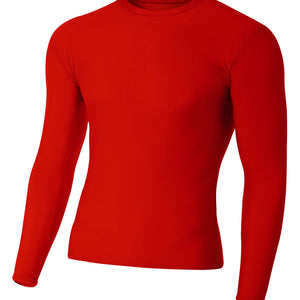 Scarlet A4 Long Sleeve Compression Crew