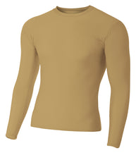 Vegas Gold A4 Long Sleeve Compression Crew