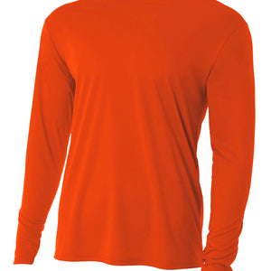 Athletic Orange A4 Cooling Performance Long Sleeve Crew