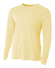 Lt Yellow A4 Cooling Performance Long Sleeve Crew