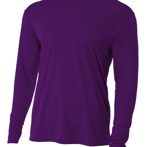 Purple 2011 A4 Cooling Performance Long Sleeve Crew
