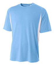 Lt Blue/white A4 Cooling Performance Color Block Tee