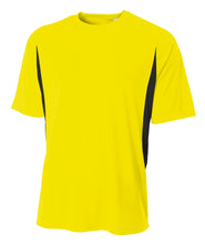 Safety Yellow/black A4 Cooling Performance Color Block Tee