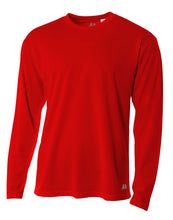 Scarlet A4 Long Sleeve Birds-eye Mesh Crew