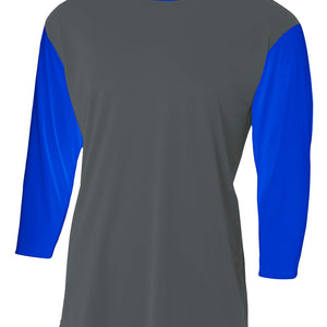 Graphite Royal A4 3/4 Sleeve Utility Shirt