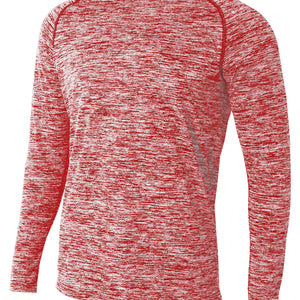 Scarlet A4 Long Sleeve Raglan Space Dye