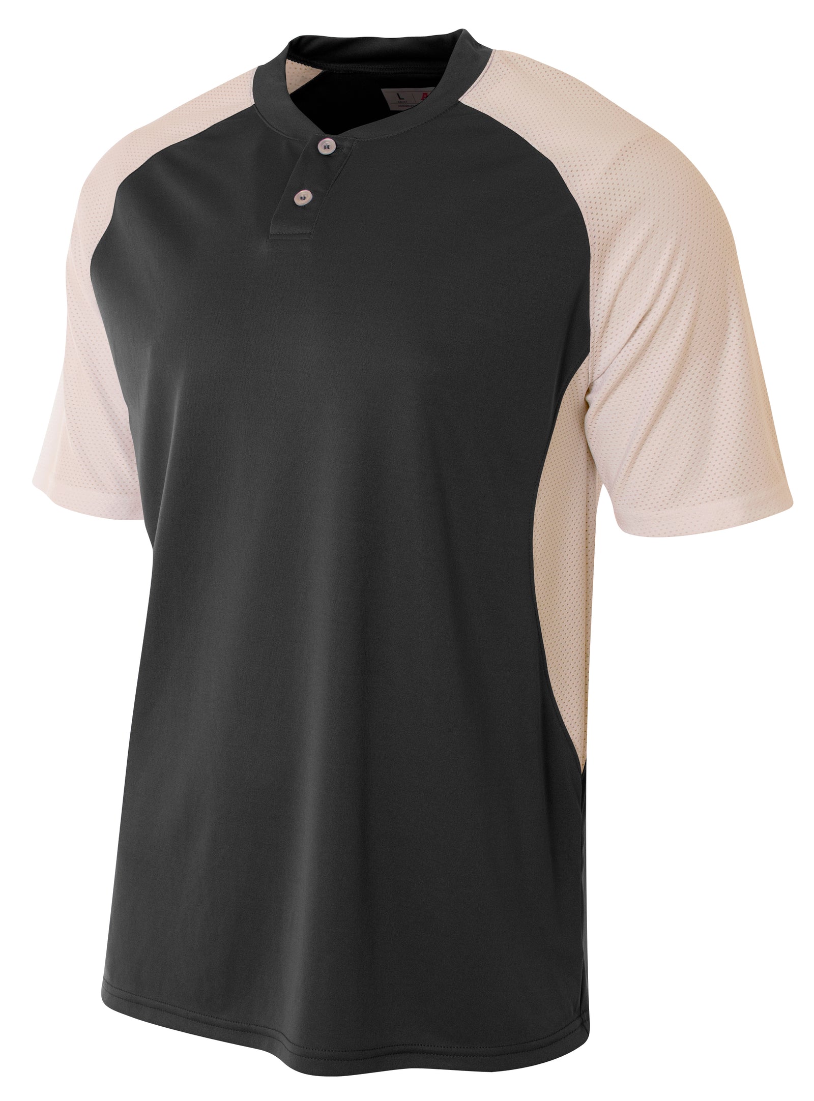 Black/white A4 Contrast Henley
