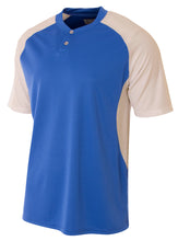 Royal/white A4 Contrast Henley