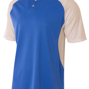 Royal/white A4 Contrast Henley