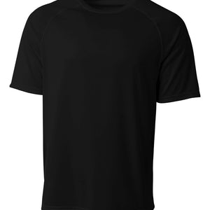 Black A4 Surecolor Short Sleeve Cationic Tee
