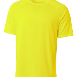 Safety Yellow A4 Surecolor Short Sleeve Cationic Tee
