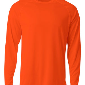Athletic Orange A4 Surecolor Long Sleeve Cationic Tee