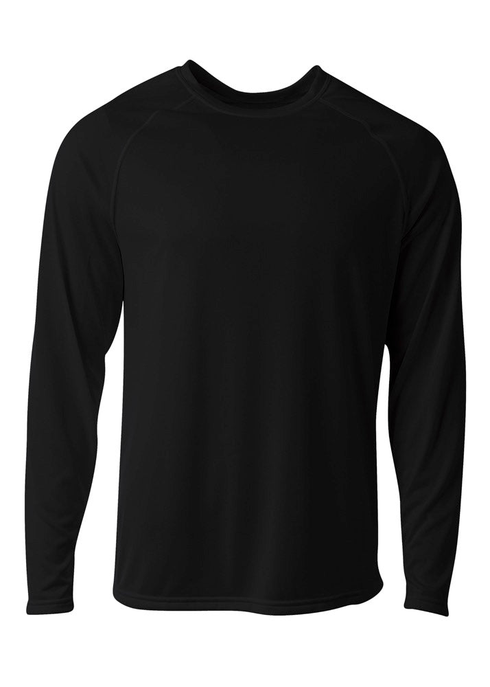 Black A4 Surecolor Long Sleeve Cationic Tee