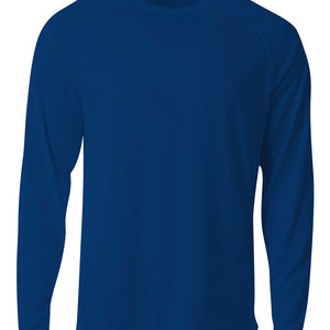 Navy A4 Surecolor Long Sleeve Cationic Tee