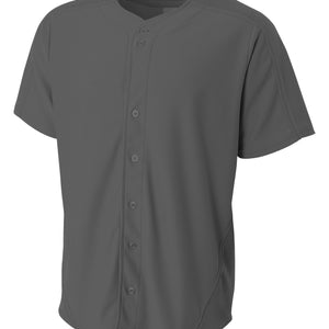 Graphite A4 Warp Knit Baseball Jersey