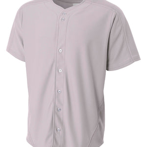 Grey A4 Warp Knit Baseball Jersey