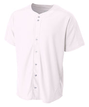 White A4 Warp Knit Baseball Jersey