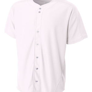 White A4 Warp Knit Baseball Jersey