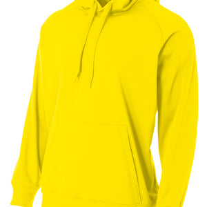 Safety Yellow A4 Tech Fleece Hoodie
