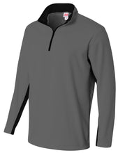 Graphite/black A4 1/4 Zip Color Block Fleece