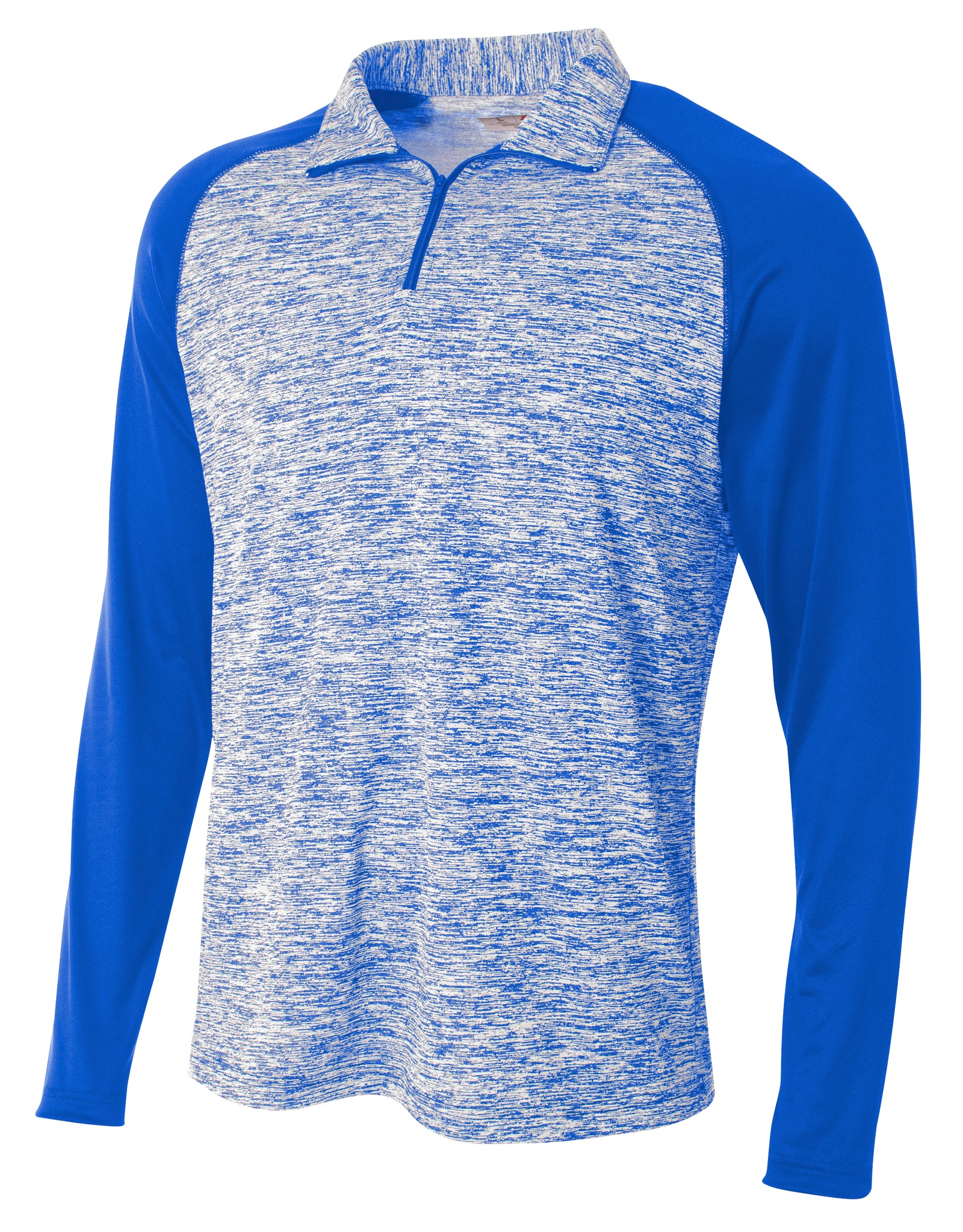 Royal A4 1/4 Zip Space Dye With Contrast