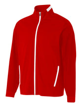 Scarlet/white A4 League Full Zip Jacket