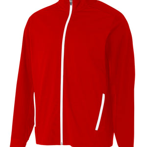 Scarlet/white A4 League Full Zip Jacket