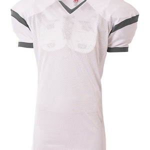 White/graphite A4 A4 Rollout Football Jersey