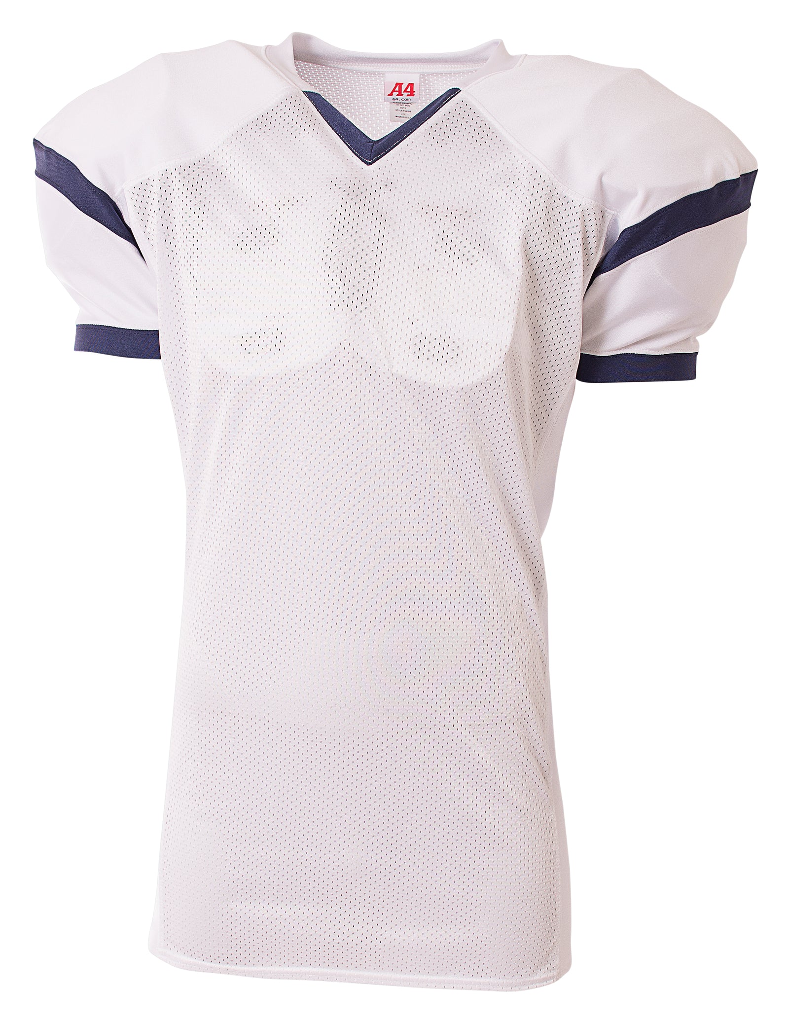White/navy A4 A4 Rollout Football Jersey