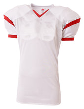 White Scarlet A4 A4 Rollout Football Jersey