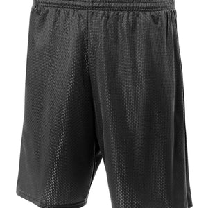 Black A4 Lined Micromesh Short