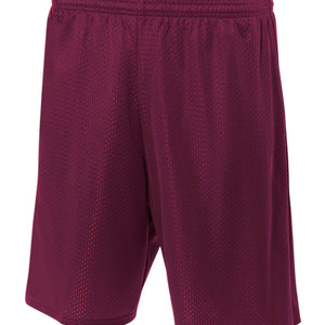 Maroon A4 Lined Micromesh Short