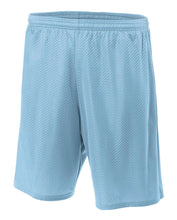 Lt Blue A4 Lined Tricot Mesh Shorts